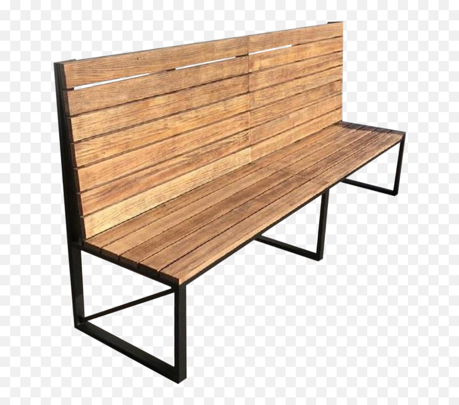 New Park Or Garden Bench In Iron Structure With Wood Slabs Indoor And Outdoor - Bench Indoor Wood Png,Bench Png