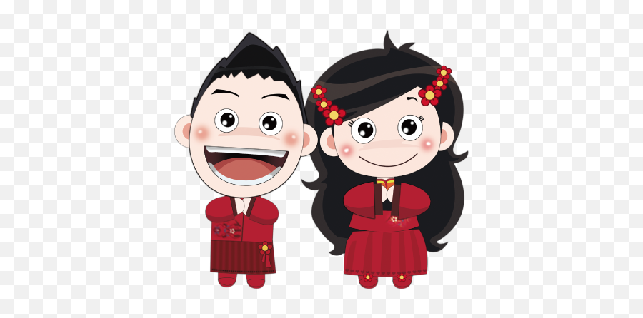 Wedding Chinese Marriage Cartoon - Bride 1294117 Png B Ride Cartoons,Groom Png