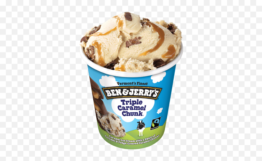 Triple Caramel Chunk - Ben And Triple Caramel Chunk Png,Ice Cream Transparent