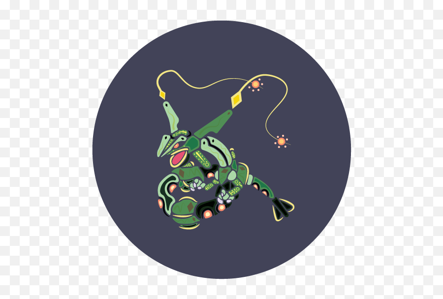 Rayquaza Button U2014 Izel Studios - Illustration Png,Rayquaza Png