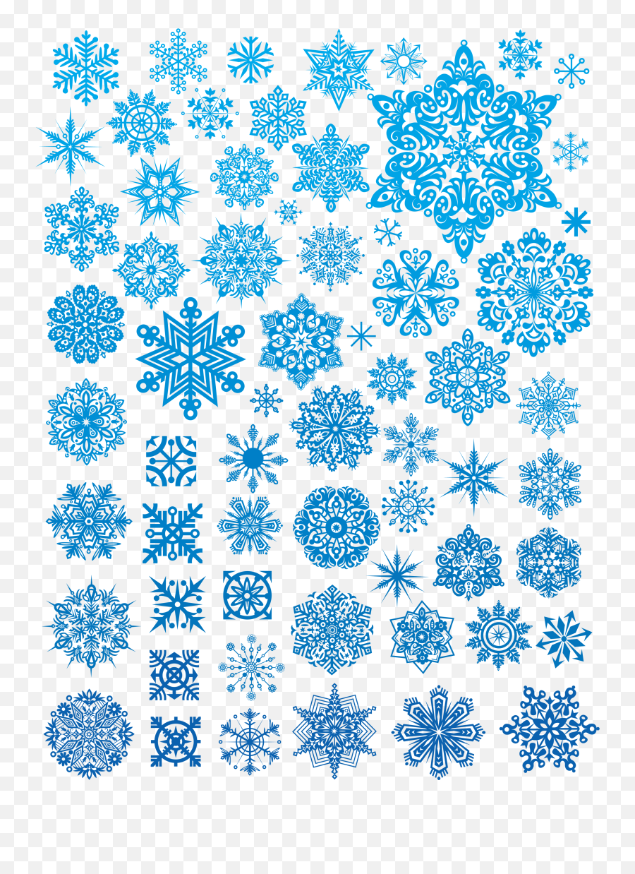 Snowflakes Png Image With Transparent Background - Free Snowflake Vector,Snowflake Png Transparent Background