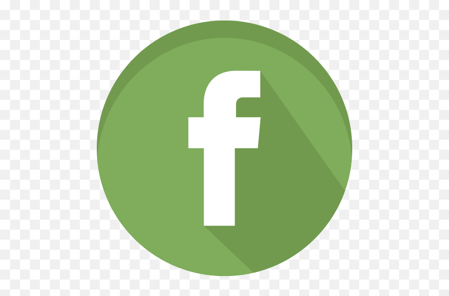 Facebook Like Logotype Media Share Icon - Round Green Facebook Logo Png,Like And Share Png