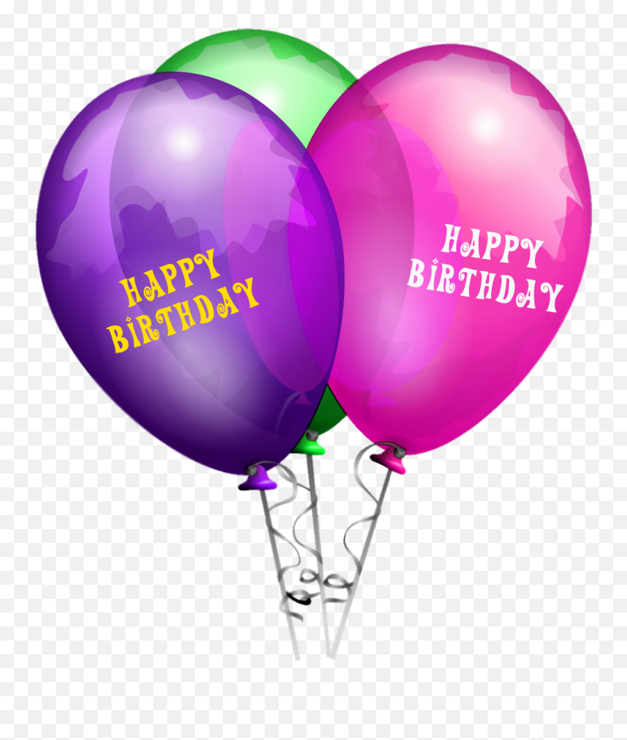 Happy Birthday Balloons High Quality - Transparent Birthday Balloon Png,Balloons Png