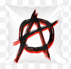 Anarchy Tattoo Red Black Clipart - Full Size Sign png