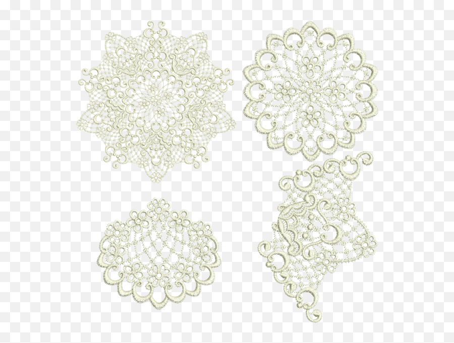 17 - Designer Lace Lace Doily 3 Piece Set Doily Png,Doily Png