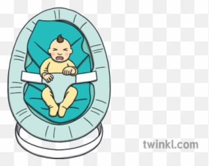 Newborn Baby Crying In A Bouncer Child - Cartoon Png,Offspring Logo