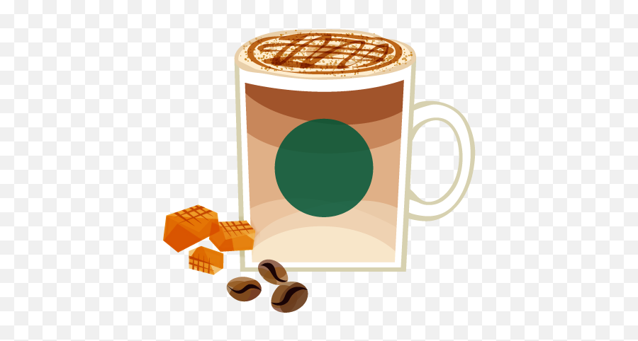 Caramel Macchiato Clipart White Coffee Png Starbucks Cup Transparent Background