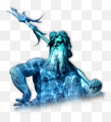 Poseidon Trident Png Bleu - Poseidon Trident Png,Trident Png