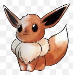 Download Eevee Pokemon Red And Green - Eevee Ken Sugimori Art Png,Eevee Png