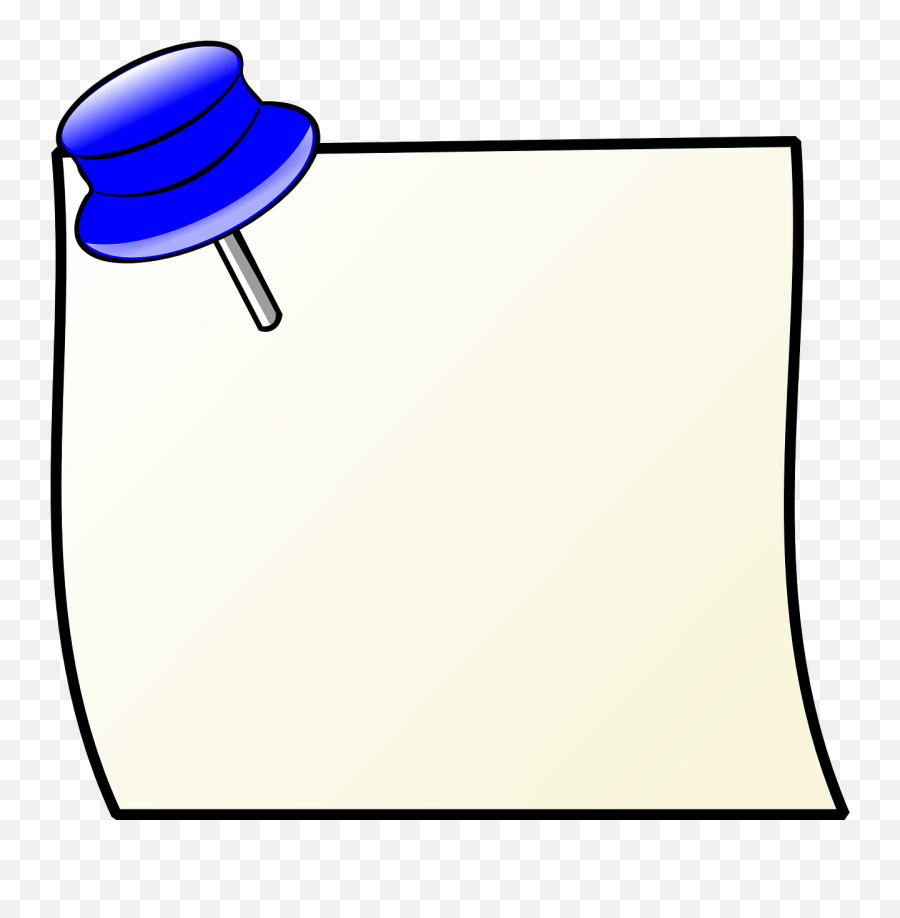 Paper Pushpin Notice - Free Vector Graphic On Pixabay Cartoon Notice Board Pin Png,Push Pin Png