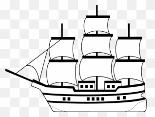Trading Ship Clipart - Draw A Slave png