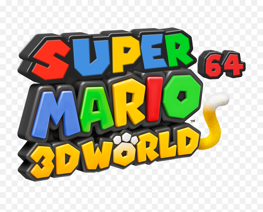 Download Super Mario 64 Hacks Wiki - Super Mario 3d World Super Mario 3d World 64 Logo Png,Mario Logo Png