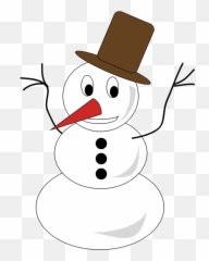 Snowmanline Artcostume Hat Png Clipart - Royalty Free Svg Snowman,Cartoon Hat Png
