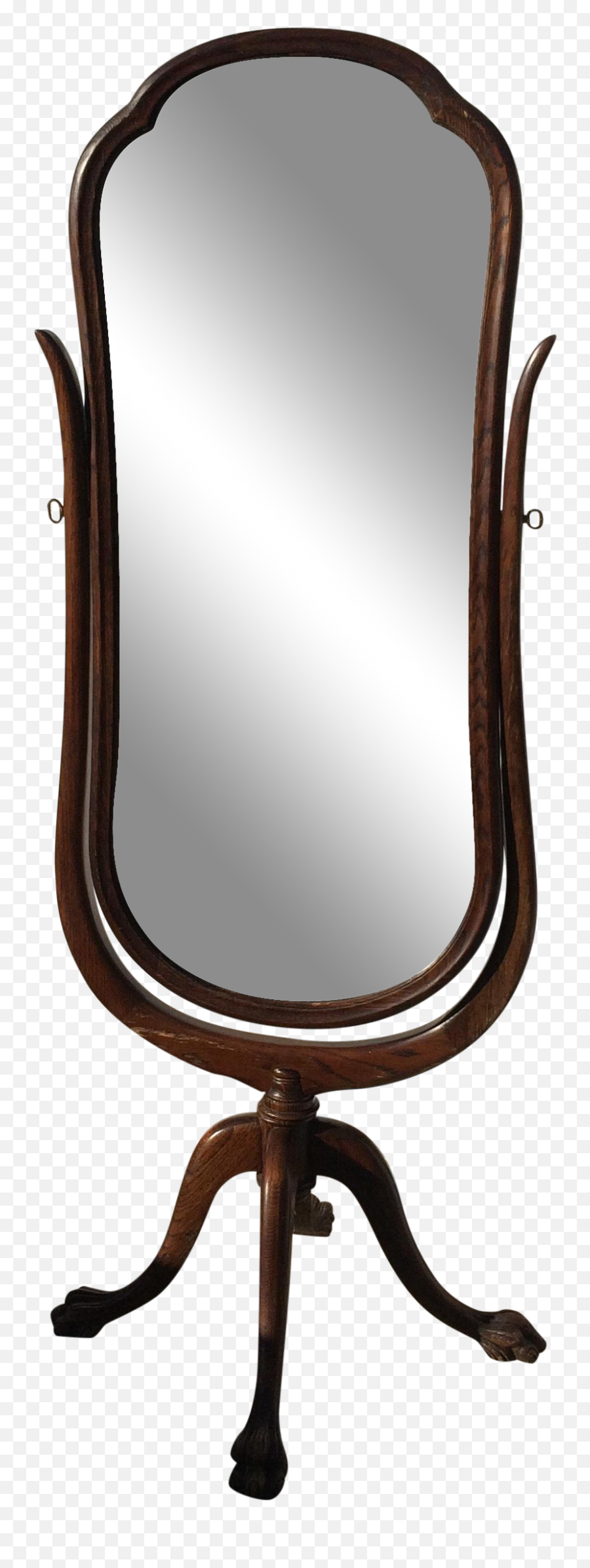 Mirror Clipart Floor - Antique Cheval Mirror Png Chair,Hand Mirror Png
