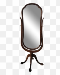 Mirror Clipart Floor - Antique Cheval Mirror Png Chair,Hand Mirror Png