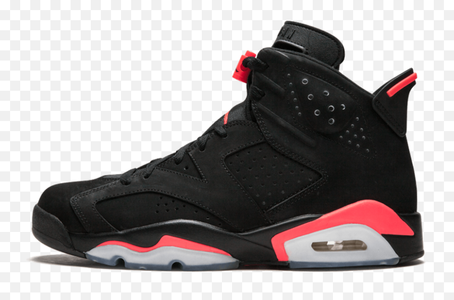 Download Air Jordan 6 Black Infrared - Air Jordans 6 Shoes Png,Air Jordan Png