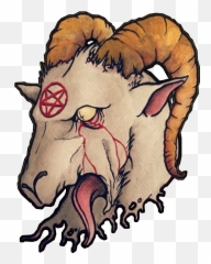 Satan Satanic Goat Blood Bleed Hell Die Kill Pact Devil - Sketch png