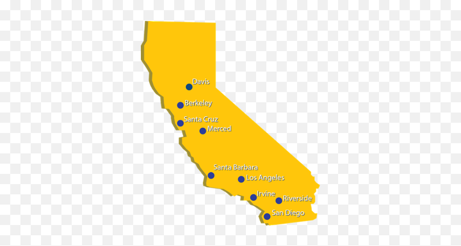 University Of California Summer Sessions - Uc Schools In California Png,California Map Png