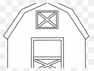 Clipart Barn Outline Transparent Free - Barn Art Black And White png