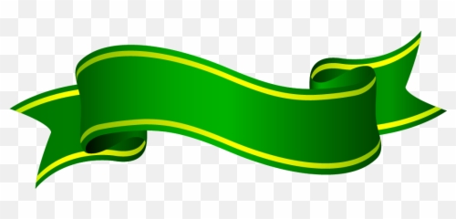 Green Ribbon Clipart Png - Vector