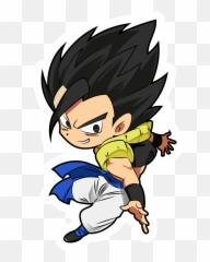 Dragon Ball Gogeta Chibi Sticker - png
