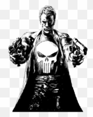 Download Hd 13 Am 534 Punisher - Dredd The Punisher Punisher Comics Black And White Png,The Punisher Png