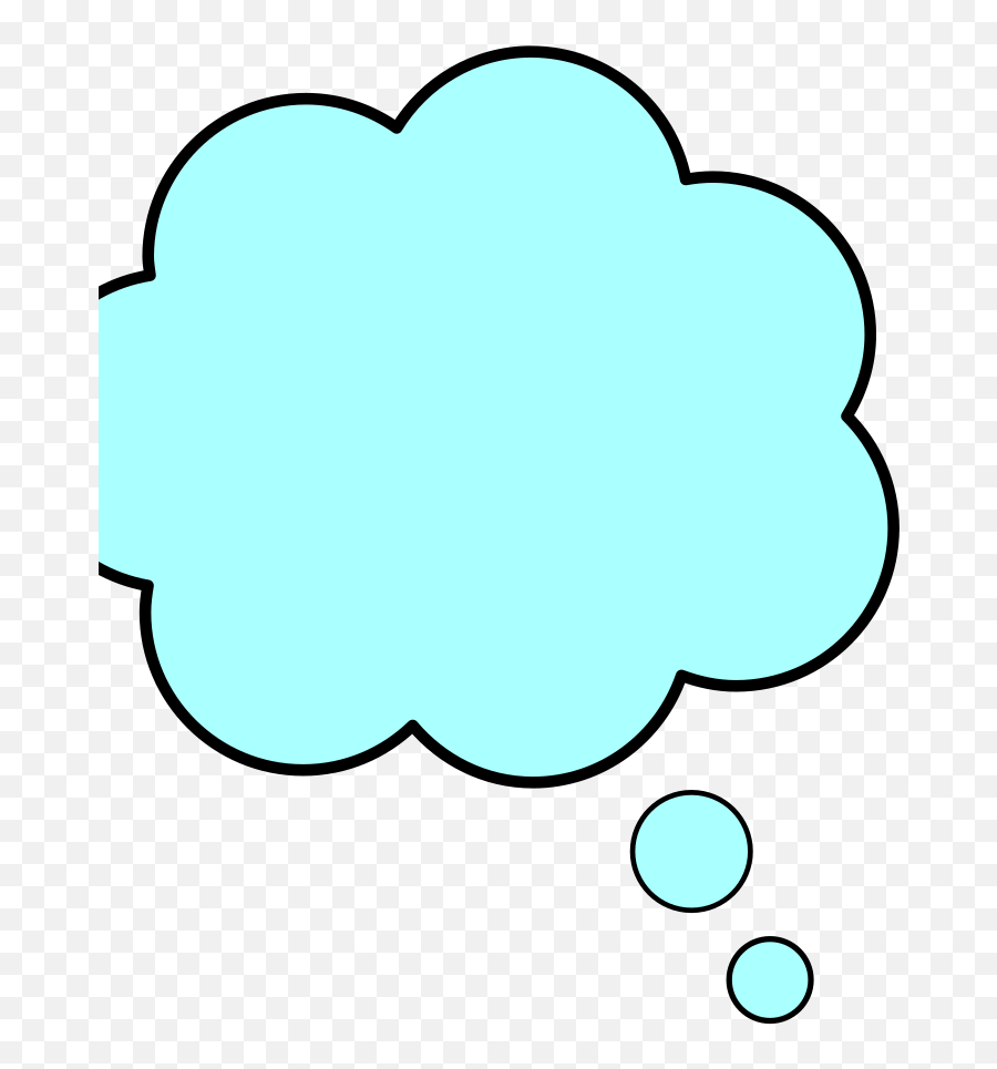 Blue Thought Bubble Png Svg Clip Art For Web - Download Clip Art,Thought Balloon Png