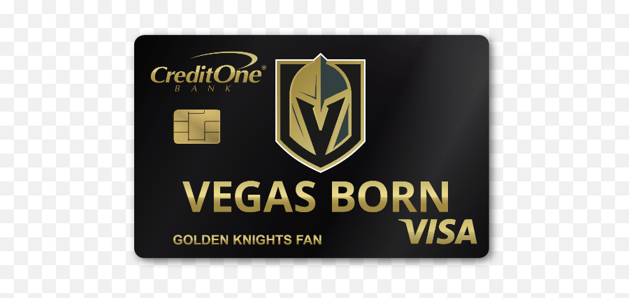 Vegas Golden Knights Credit Card - Credit One Vegas Golden Knights Card Png,Vegas Golden Knights Logo Png