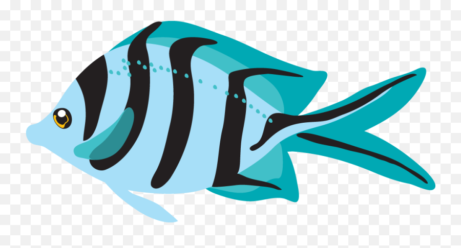 Ocean Animals Clipart - Black And White Fish Png,Ocean Clipart Png - free  transparent png images 