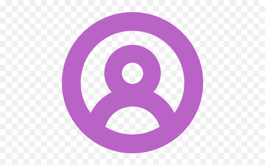Circle Face Human Profile User Icon - Bold Purple Free Samples Png,User Icon