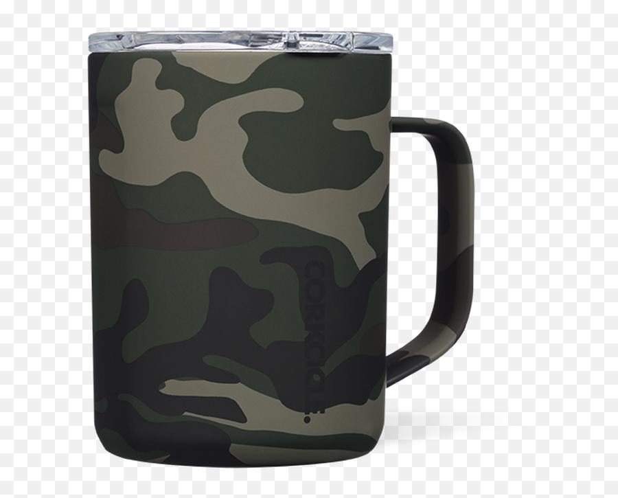 Corkcicle 16 Oz Coffee Mug - Woodland Camo Corkcicle 16oz Mug Woodland Camo Png,Huk Kryptek Icon Hoody