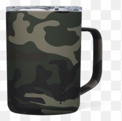 Corkcicle 16 Oz Coffee Mug - Woodland Camo Corkcicle 16oz Mug Woodland Camo Png,Huk Kryptek Icon Hoody