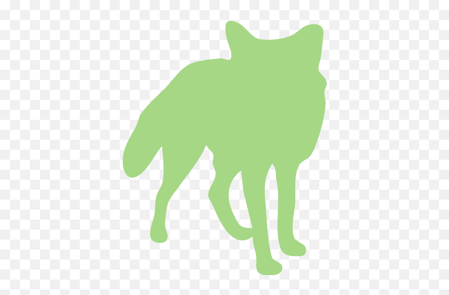 Guacamole Green Fox Icon - Arctic Fox Silhouette Png,Gimp Icon Download