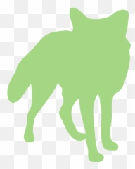 Guacamole Green Fox Icon - Arctic Silhouette Png