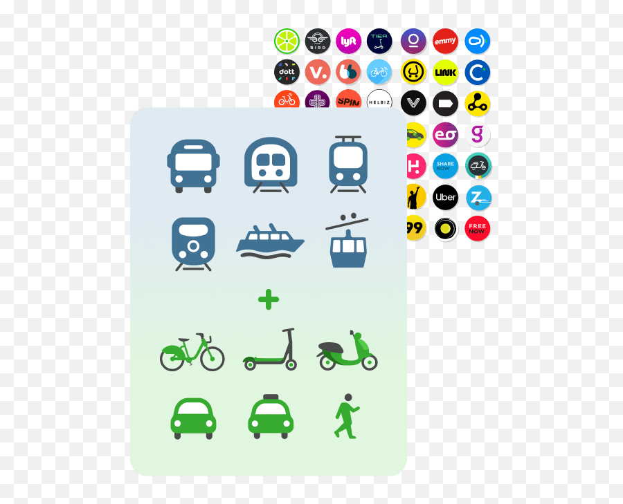 Crowdfunding Citymapper - Dot Png,Walk Car Train Icon