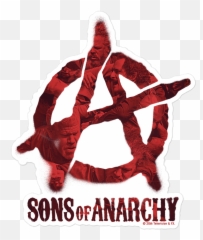 Sons Of Anarchy Stamp Die Cut Sticker - Anarchism png