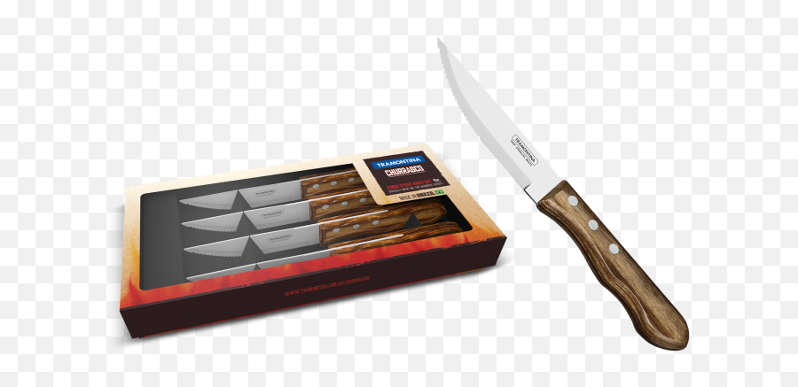 Tramontina Jumbo Steak Knives - Utility Knife Png,Steak Knife Png