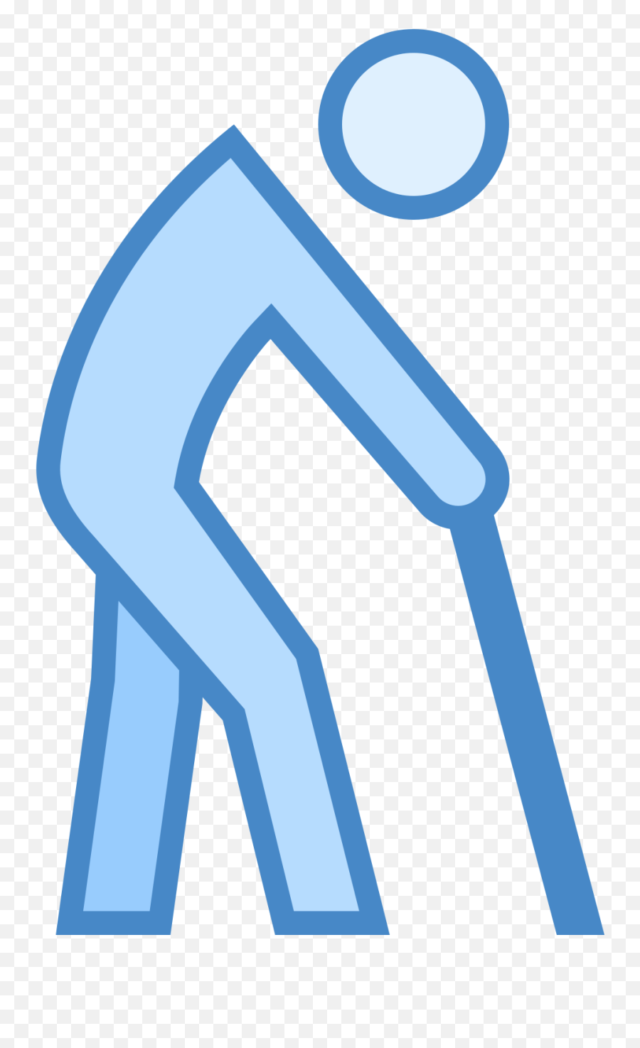 Download Elderly Person Icon - Icon Old Person Transparent Blue Old Person Icon Png,Old Person Png