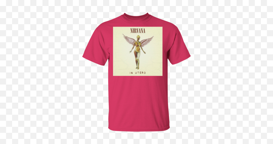 T - Shirt Nirvana In Utero Rock Band Kurt Cobain Krist Novoselic Ebay Fairy Png,Grunge 90s Icon
