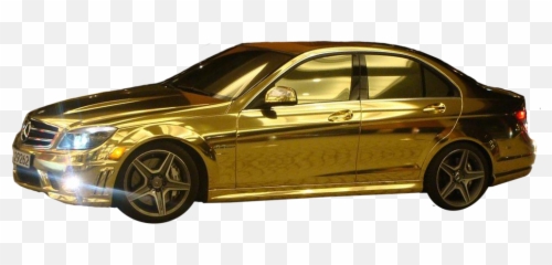 Gold Car Psd Official Psds 451207 - Png Images Pngio Golden Car Png,Wheels Png