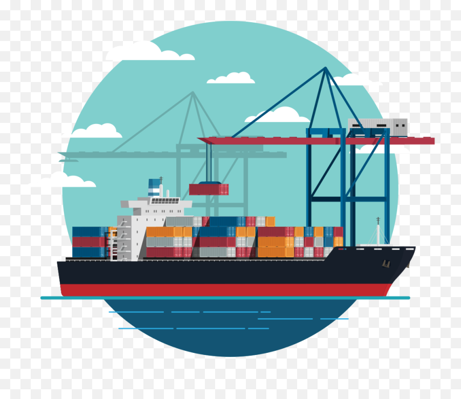 Blockshipping - Plugin To The Future Of U200bmaritime Logistics Cargo Ship Vector Free Png,Kargo Icon