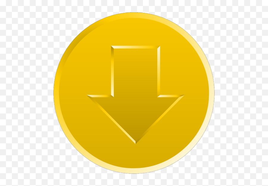 Golden Download Button Png Svg Clip Art For Web - Download Vertical,Android Button Icon