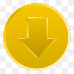 Golden Download Button Png Svg Clip Art For Web - Vertical