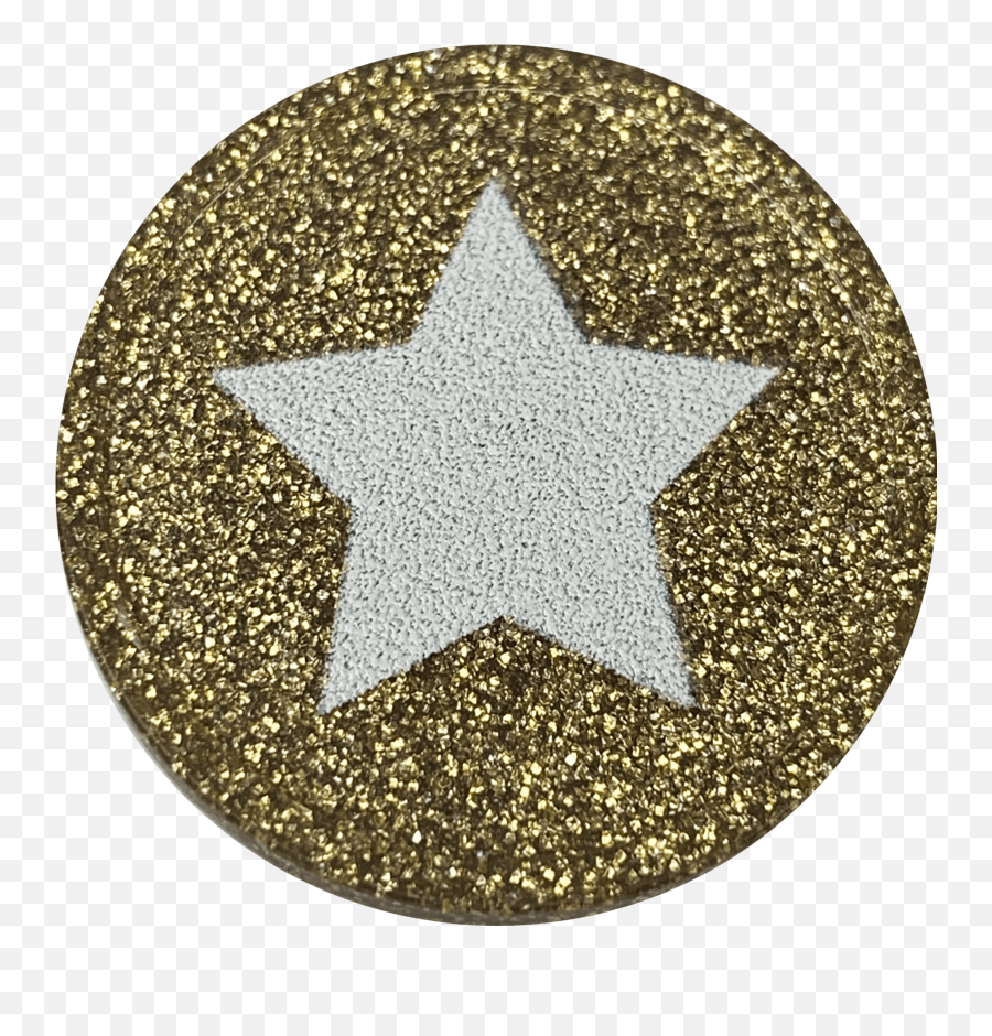 Gold Glitter Star Tokens 29mm - Saul Bass Super Hero Png,Gold Glitter Star Png