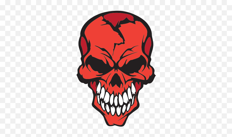 Red Skull Logo - Skeleton Stickers Png,Skull Logo Png