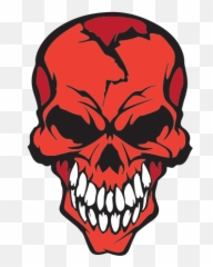 Red Skull Logo - Skeleton Stickers Png,Skull Logo Png