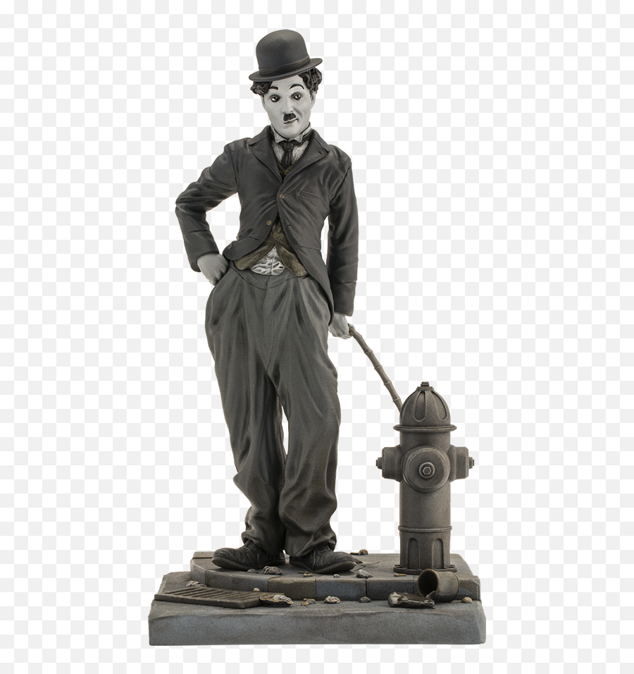 Charlie Chaplin The Tramp Statue By Infinite - Action Figure Charlie Chaplin Toys Png,Hitler Mustache Transparent