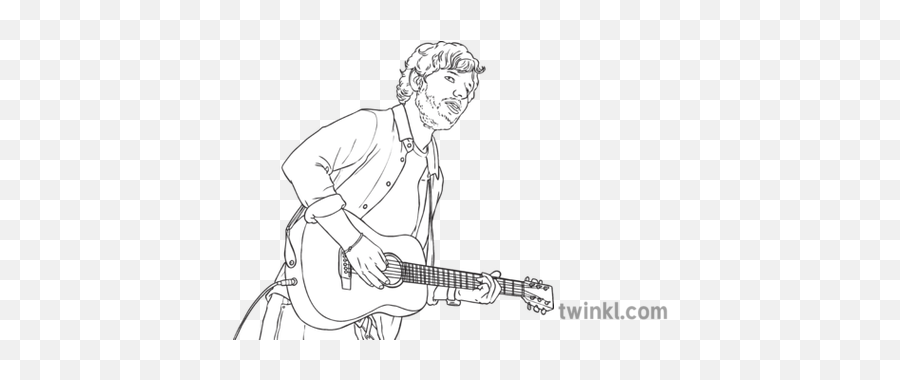 Ed Sheeran No Microphone Significant - Ed Sheeran Continuous Line Art Png,Ed Sheeran Png