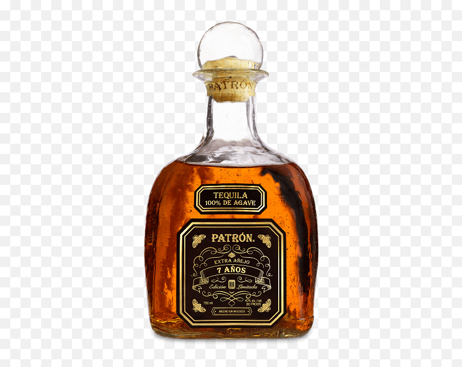 Añejo 7 Años Aged Tequila Patrón - Patron Extra Anejo 7 Anos Png,Tequila Bottle Png