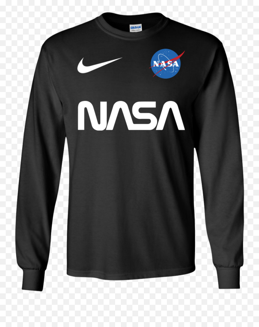 Nasa Astronaut Logo Nike Funny T Shirt - Mitchell And Ness Long Sleeve Raiders Jersey Png,Nike Logo Jpg